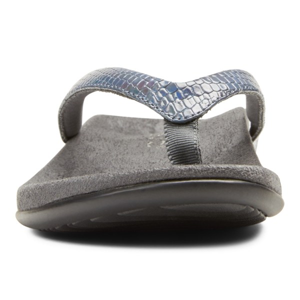 Vionic Sandals Ireland - Dillon Toe Post Sandal Snake - Womens Shoes On Sale | REXAF-6413